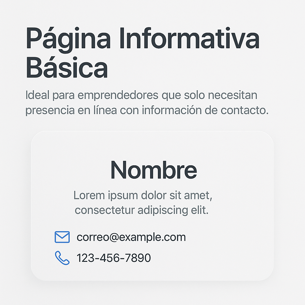 Página informativa básica