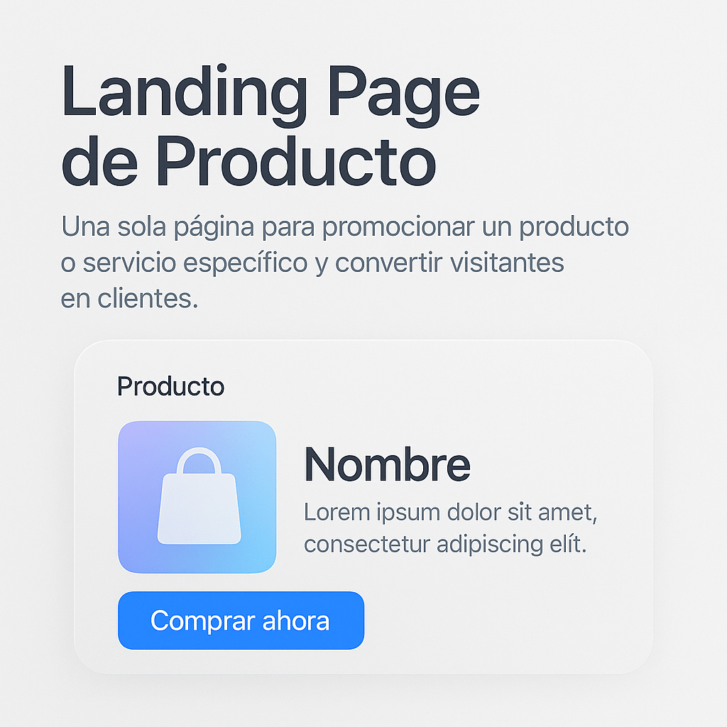 Landing page sencilla